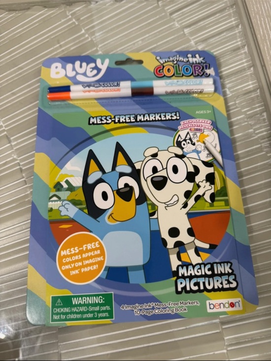 Bluey Other - Bluey Magic Ink Pictures Coloring Set – Blue